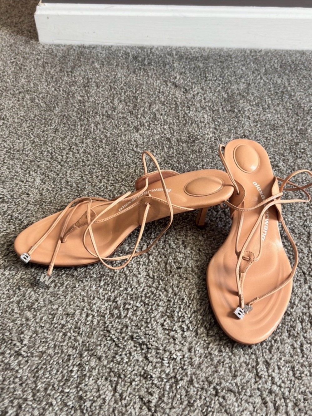 Alexander Wang Strappy Lace-Up Sandal in Nude